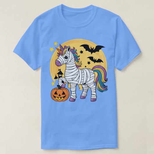 Halloween Unicorn Mummy T-Shirt (Design vorne)