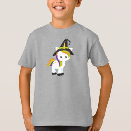 Halloween Unicorn, Niedliches Einhorn, Hexenhut, S T-Shirt