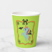 Halloween Unicorn Pappbecher (Vorderseite)