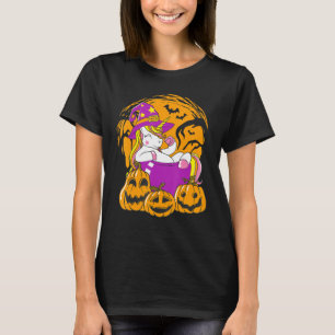 Halloween Unicorn Pumpkin Karneval Halloween-Party T-Shirt