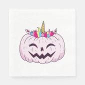 Halloween Unicorn Serviette (Vorderseite)