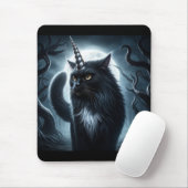 Halloween Unicorn Spuk Katzenwald Mousepad (Mit Mouse)