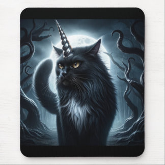 Halloween Unicorn Spuk Katzenwald Mousepad
