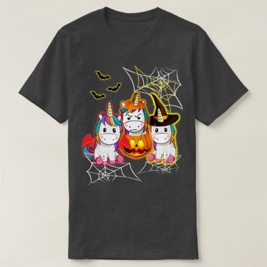 Halloween Unicorn T-Shirt (Design vorne)