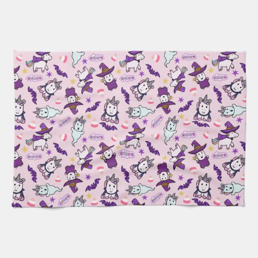 Halloween Unicorns Geschirrtuch (Horizontal)