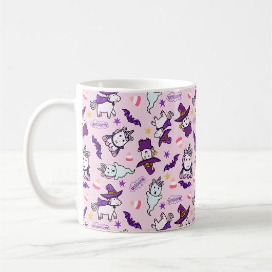 Halloween Unicorns Kaffeetasse (Links)