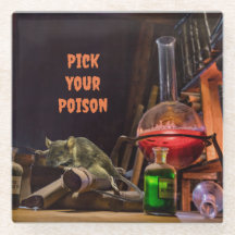 Halloween-Untersetzer, gib dein Gift.