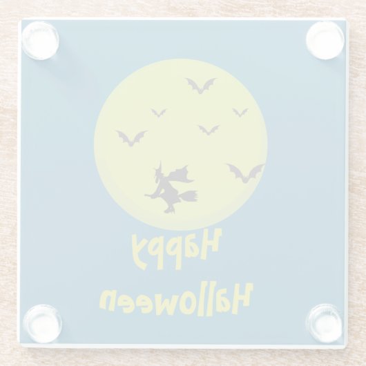 Halloween-Untersetzer Glasuntersetzer (Rückseite)