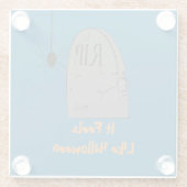 Halloween-Untersetzer Glasuntersetzer (Rückseite)