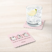 Halloween-Untersetzer niedlich & gespannt - Kawaii Untersetzer (Vor Ort)