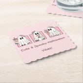 Halloween-Untersetzer niedlich & gespannt - Kawaii Untersetzer (angewinkelt)