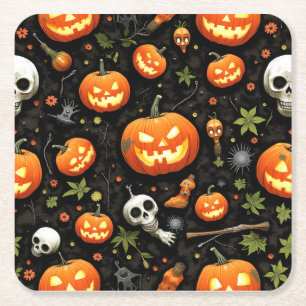 Halloween-Untersetzer Rechteckiger Pappuntersetzer