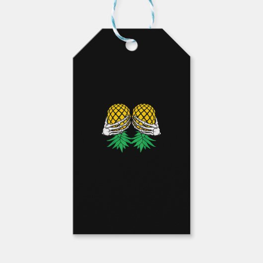 Halloween Updown Pineaple Swinger Skeleton H Geschenkanhänger (Vorderseite)