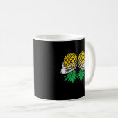 Halloween Updown Pineaple Swinger Skeleton H Kaffeetasse (VorderseiteRechts)