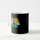 Halloween Updown Pineaple Swinger Skeleton H Kaffeetasse (Vorderseite Links)