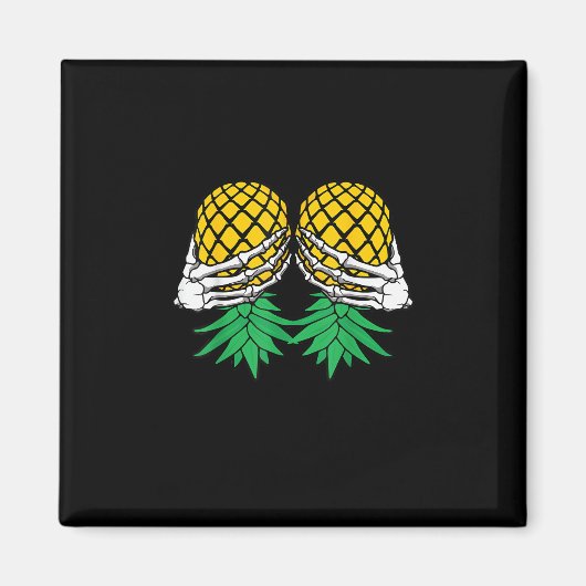 Halloween Updown Pineaple Swinger Skeleton H Magnet (Vorne)