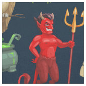 Halloween-Urlaubsmonster nahtloses Muster Stoff (Nahaufnahme)