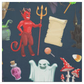 Halloween-Urlaubsmonster nahtloses Muster Stoff (Muster)