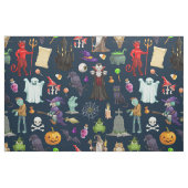 Halloween-Urlaubsmonster nahtloses Muster Stoff (Fat Quarter (45,7 x 55,9 cm))