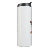 Halloween-V-Kürbisse Thermosbecher (Nach links gedreht)