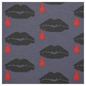 Halloween Vamp Kiss Stoff (Muster)