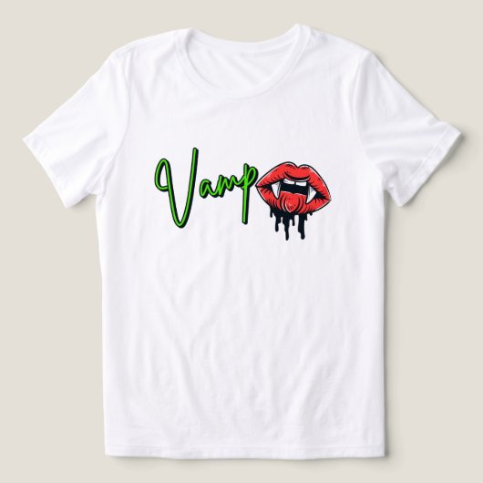 Halloween Vamp-Shirt für Damen Tri-Blend Shirt (Design Vorderseite)