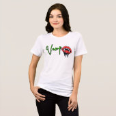 Halloween Vamp-Shirt für Damen Tri-Blend Shirt (Vorderseite voll)