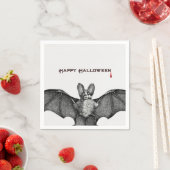 Halloween-Vampir-Fledermaus Serviette (Beispiel)
