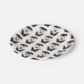 Halloween Vampir Kostüm Party. Dracula Pappteller (Schrägansicht)