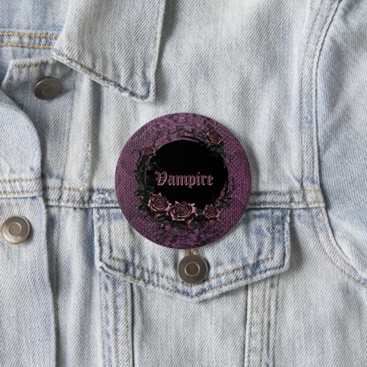 Halloween-Vampir-Party Button (Beispiel)