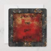 Halloween-Vampir-Party Einladung (Rückseite)