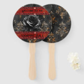 Halloween-Vampir-Party Fächer (Vorne und Hinten)