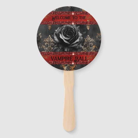 Halloween-Vampir-Party Fächer (Vorderseite)