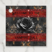 Halloween-Vampir-Party Geschenkanhänger (Vorderseite)