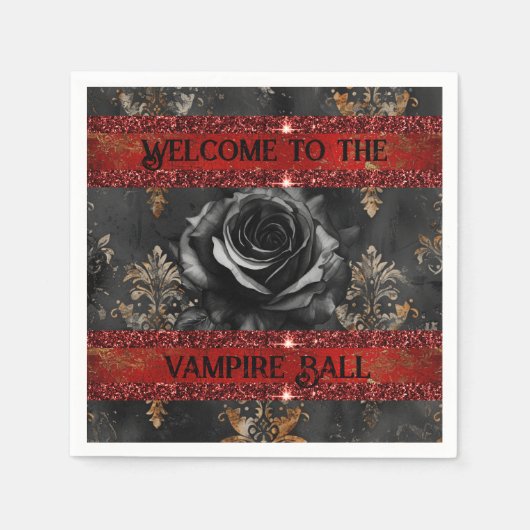 Halloween-Vampir-Party Serviette (Vorderseite)