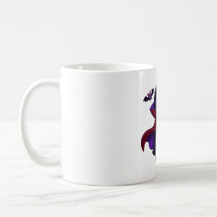Halloween-Vampir-Pinguin mit Candy-Kürbis Kaffeetasse