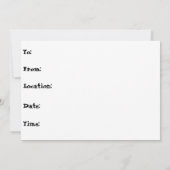 Halloween-Vampir-Zähne mit glücklichem Halloween Einladung (Rückseite)