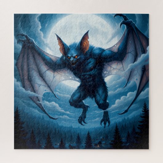 Halloween Vampire Bat Puzzle (Vertikal)