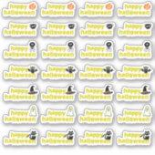 Halloween Vampire Bat Spider Web Skull Witzhut Aufkleber (Vorderseite)