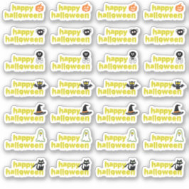 Halloween Vampire Bat Spider Web Skull Witzhut Aufkleber