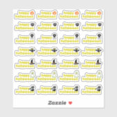 Halloween Vampire Bat Spider Web Skull Witzhut Aufkleber (Blatt)