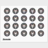 Halloween Vampire Bat Stickers aus weißem Cartoon (Blatt)