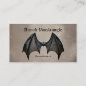 Halloween Vampire Bat Visitenkarte (Vorderseite)