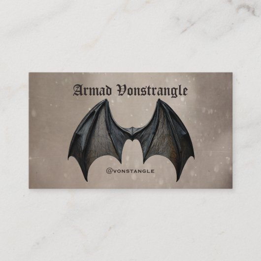 Halloween Vampire Bat Visitenkarte (Vorderseite)
