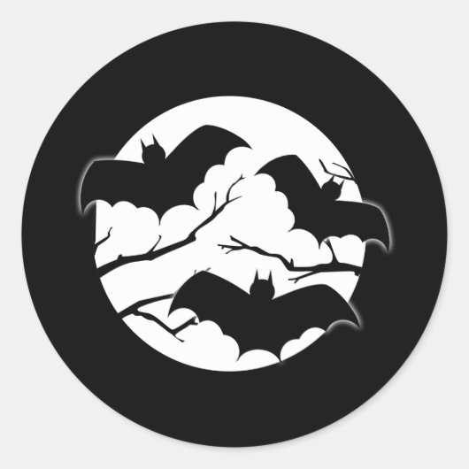 Halloween Vampire Bats Sticker (Vorderseite)