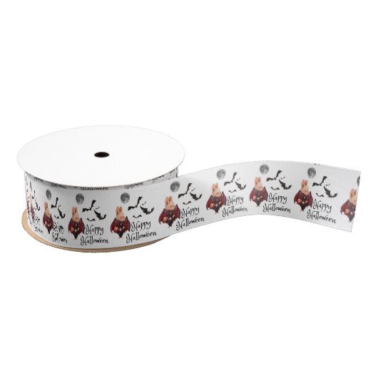 Halloween Vampire Bunny Ribbon Ripsband (Spule)