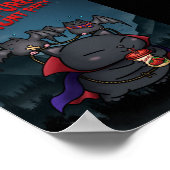 Halloween Vampire Cat Vampurr Poster (Ecke)