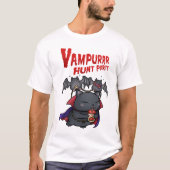Halloween Vampire Cat Vampurr T-Shirt (Vorderseite)