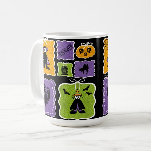 Halloween Vampire Coquette Kaffeetasse (Vorderseite Links)