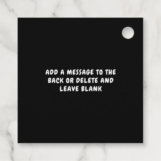 Halloween Vampire Fangs Geschenkanhänger (Rückseite)